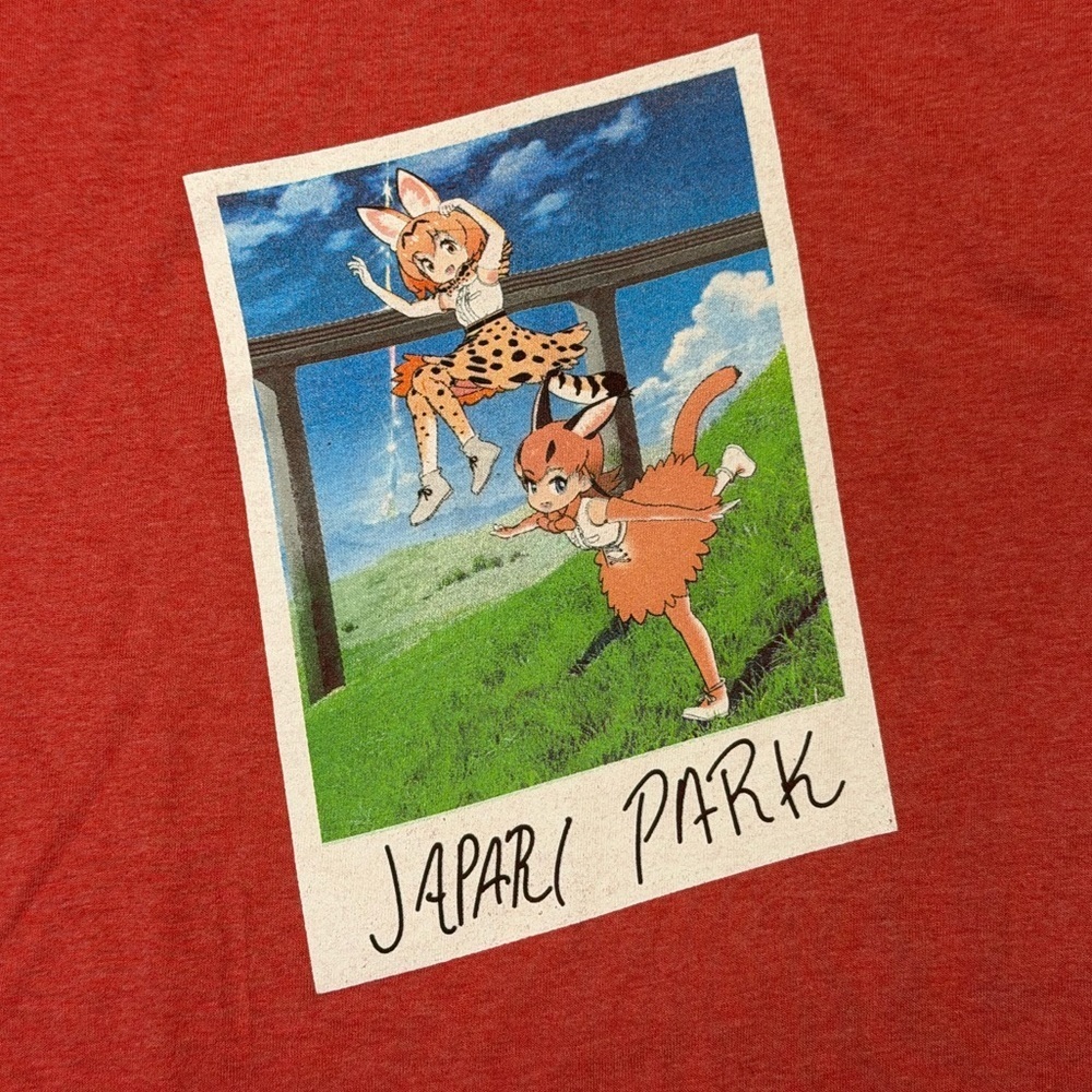 Kemono Friends JAPARI PARK Polaroid Tee Loot Crate x Crunchyroll Exclusive Red L